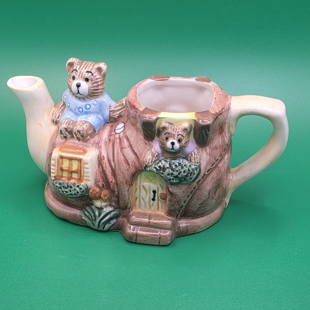 Tea Nee Mini Teapot Two Little Bears Shoe House Teapot By Cardinal